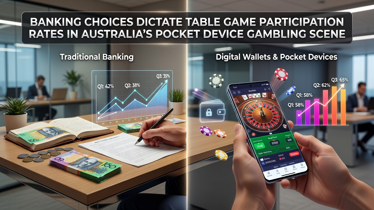 Australian users engaging with table games on mobile devices via diverse banking integrations