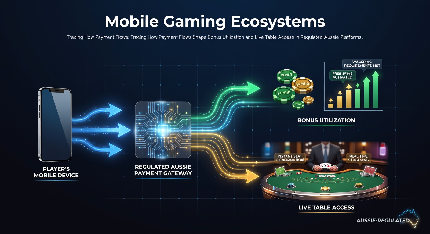 Mobile Gaming Ökosysteme in Australien mit Fokus auf Zahlungsflüsse und Live-Tische